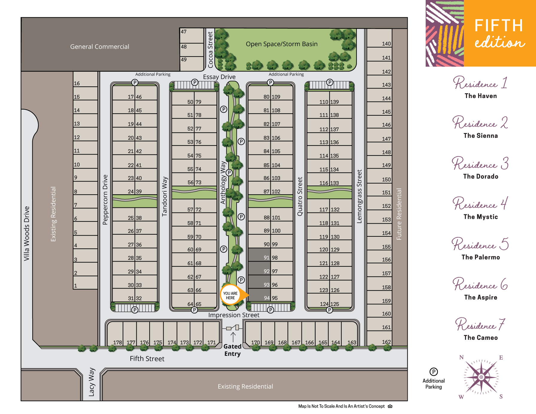 Florsheim Homes Fifth Edition Site map