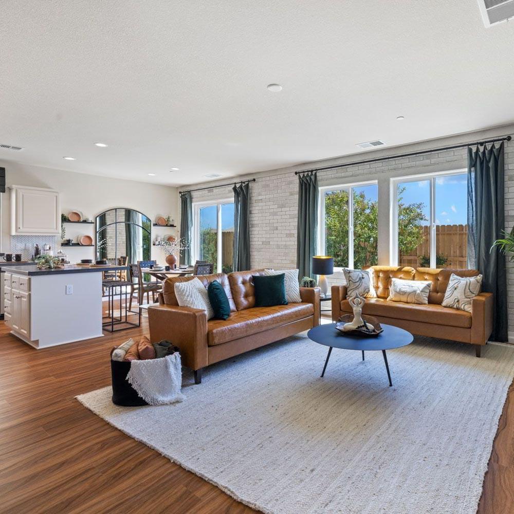 Florsheim home Great room and kitchen
